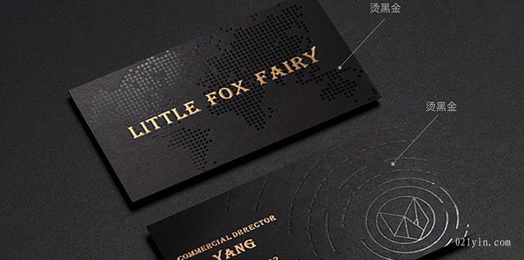 黑卡燙金名片設(shè)計(jì)欣賞-1  第2張
